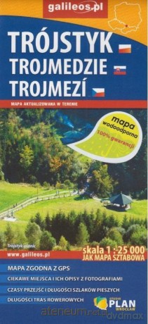 Mapa wodoodporna -Trójstyk/Trojmedzie/Trojmezi [KSIĄŻKA]