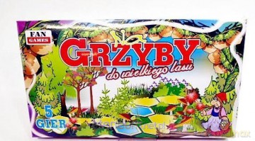 Na grzyby do wielkiego lasu 5 gier [GRA PLANSZOWA]