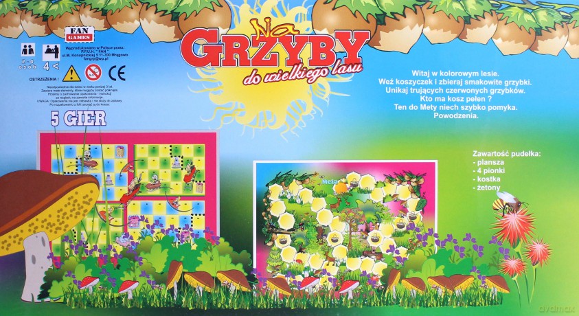 Na grzyby do wielkiego lasu 5 gier [GRA PLANSZOWA]