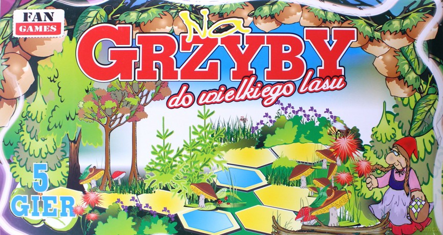 Na grzyby do wielkiego lasu 5 gier [GRA PLANSZOWA]