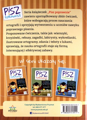 Pisz poprawnie klasa 1 - Maria Jarząbek [KSIĄŻKA]