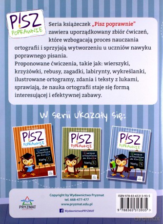 Pisz poprawnie klasa 3 - Maria Jarząbek [KSIĄŻKA]