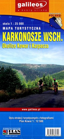 Plan miasta - Kowary, Karkonosze Wsch. 1:12 500
