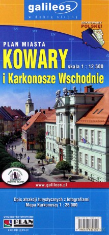Plan miasta - Kowary, Karkonosze Wsch. 1:12 500