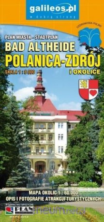 Plan miasta - Polanica Zdrój i okolice 1:8 000