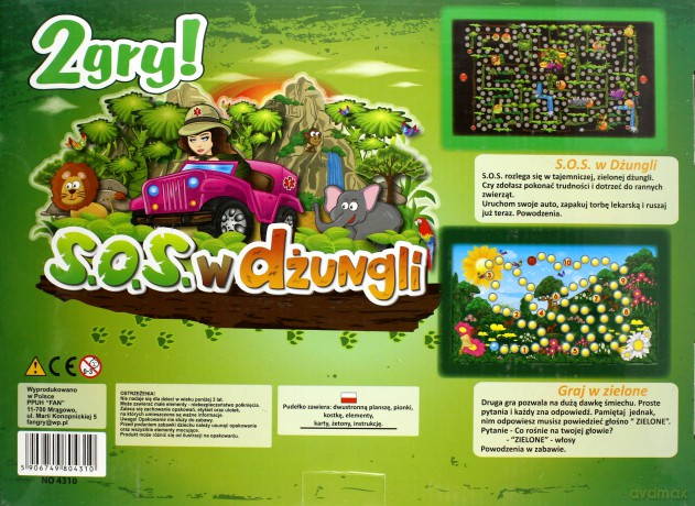 SOS w dżungli + Gra w zielone [GRA PLANSZOWA]