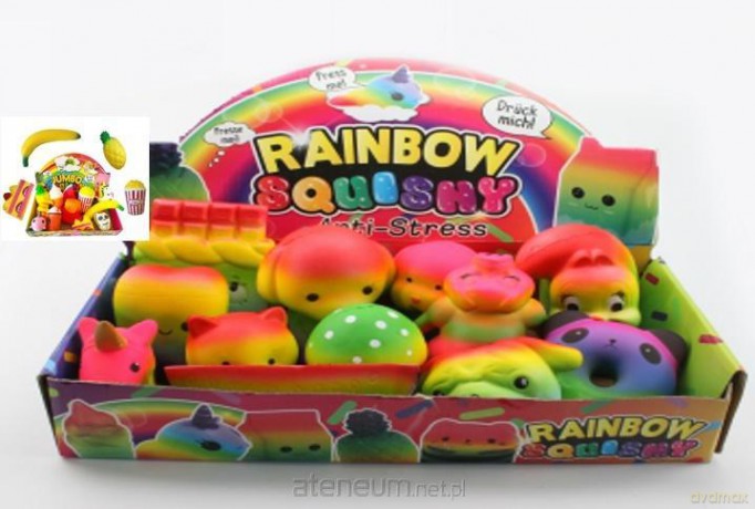 Squishies Średnie Tęcza