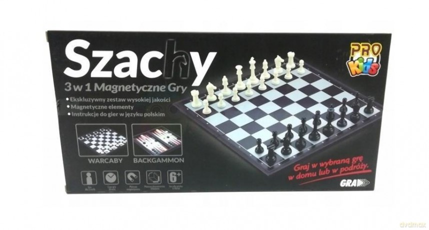 Szachy 3w1 Magnetyczne [GRA PLANSZOWA]