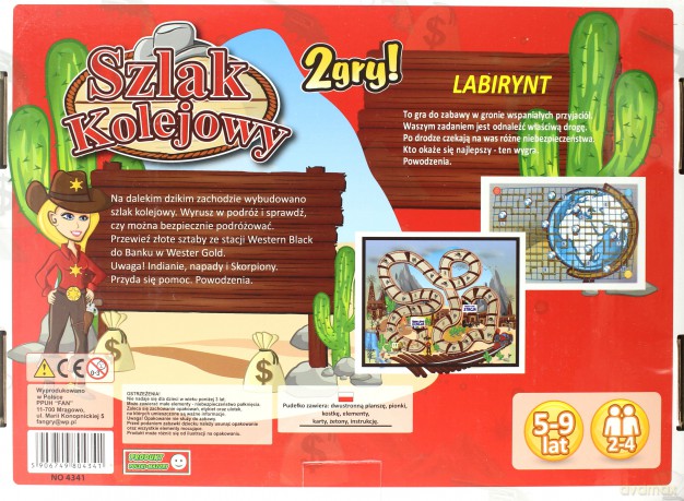 Szlak kolejowy + Labirynt drogowy [GRA PLANSZOWA]