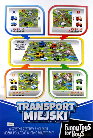 Transport miejski - Auta budowlane z matą