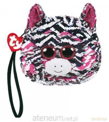 TY Fashion - cekinowa torba na nadgarstek Zebra
