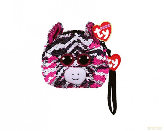 TY Fashion - cekinowa torba na nadgarstek Zebra