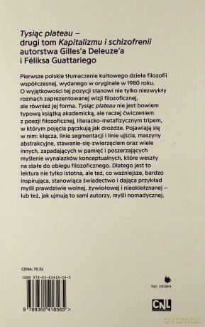 Tysiąc plateau - Gilles Deleuze, Flix Guattari [KSIĄŻKA]