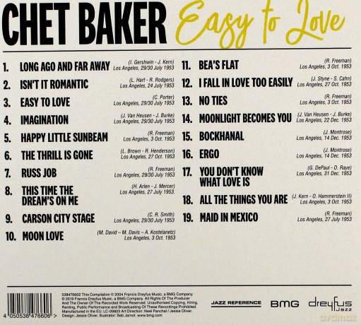 Chet Baker: Easy To Love [CD]