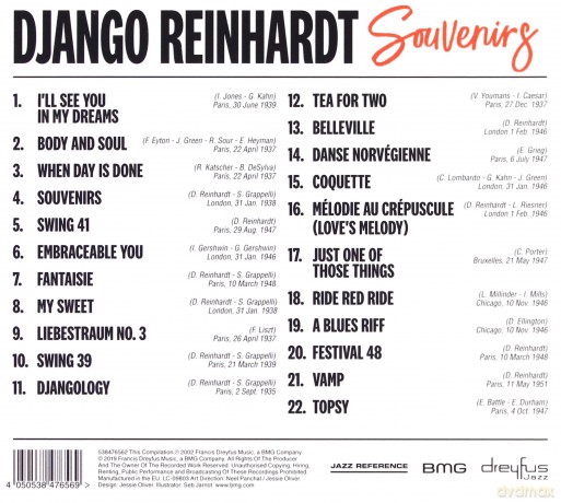 Django Reinhardt: Souvenirs [CD]