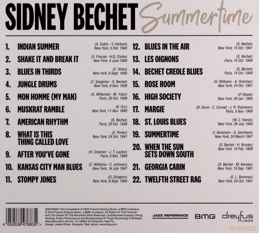 Sidney Bechet: Summertime [CD]