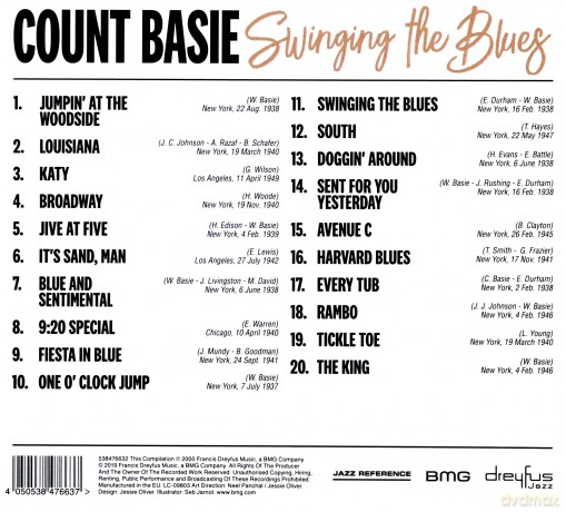 Count Basie: Swinging The Blues [CD]