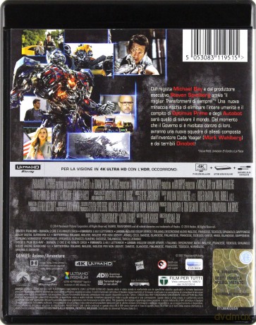 Transformers: Age of Extinction (Transformers: Wiek zagłady) [Blu-Ray 4K]+[Blu-Ray]