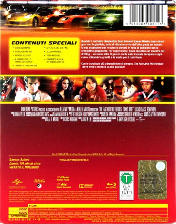 The Fast And The Furious: Tokyo Drift (Szybcy i wściekli: Tokio Drift) (steelbook) [Blu-Ray]