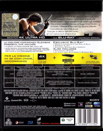 Resident Evil: Ostatni rozdział [Blu-Ray 4K]+[Blu-Ray]