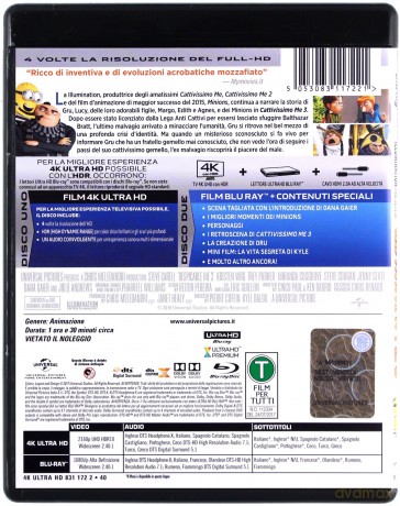 Despicable Me 3 (Gru, Dru i Minionki) [Blu-Ray 4K]+[Blu-Ray]