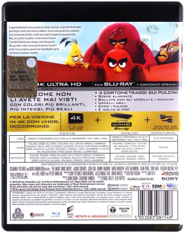 Angry Birds Film [Blu-Ray 4K]+[Blu-Ray]