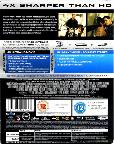 Ultimatum Bourne'a [Blu-Ray 4K]+[Blu-Ray]