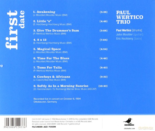 Paul Wertico Trio: First Date [CD]