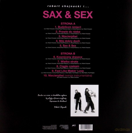 Robert Chojnacki & Andrzej Piasek Piaseczny: Sax & Sex [Winyl]