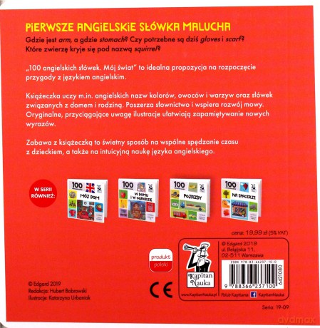 100 pierwszych angielskich słówek. Mój świat [KSIĄŻKA]