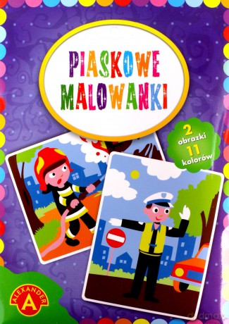 Malowanka piaskowa Policjant strażak
