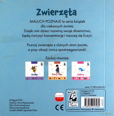 Maluch poznaje zwierzęta - Anna Kleszczewska [KSIĄŻKA]