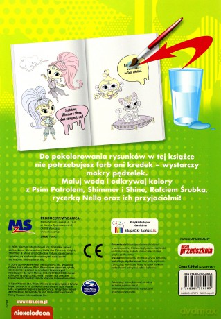 Odkrywamy kolory. Nick Jr wodą malowane [KSIĄŻKA]