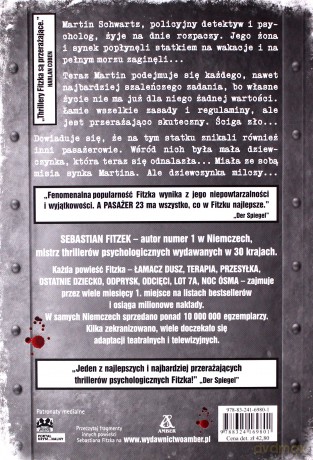 Pasażer 23 - Sebastian Fitzek [KSIĄŻKA]