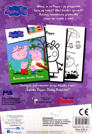 Peppa i przyjaciele. Świnka Peppa. Dodaj kolorów [KSIĄŻKA]