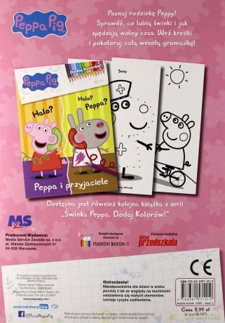 Rodzinka Świnki Peppy. Świnka Peppa. Dodaj kolorów [KSIĄŻKA]