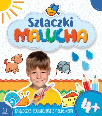 Szlaczki malucha 4+ książeczka edukacyjna z naklejkami [KSIĄŻKA]