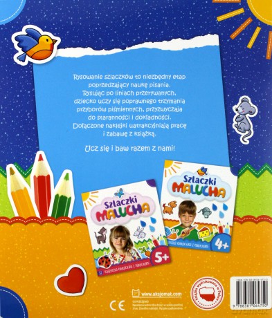 Szlaczki malucha 4+ książeczka edukacyjna z naklejkami [KSIĄŻKA]