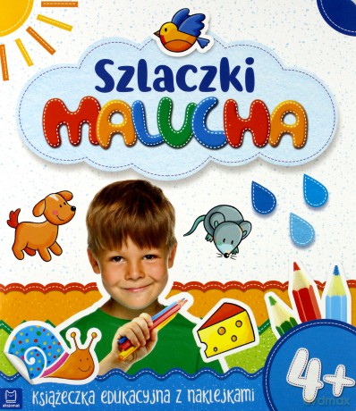 Szlaczki malucha 4+ książeczka edukacyjna z naklejkami [KSIĄŻKA]