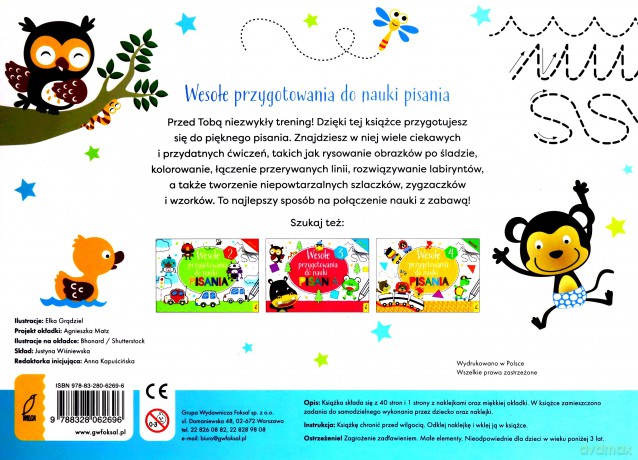 Wesołe przygotowania do nauki pisania 1 [KSIĄŻKA]