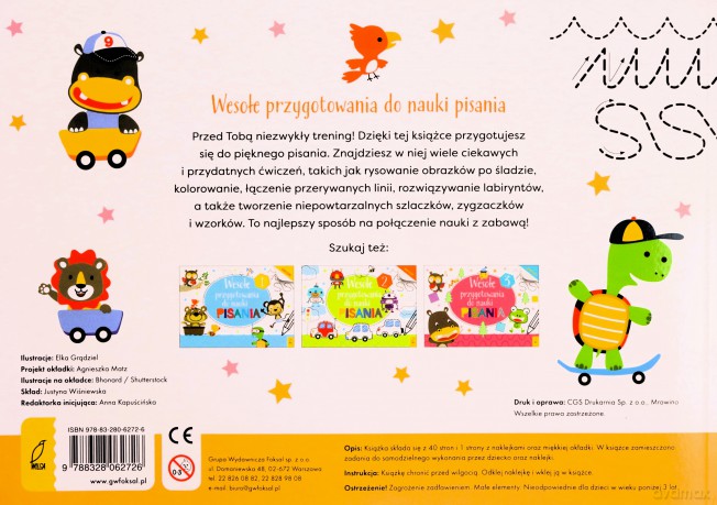 Wesołe przygotowania do nauki pisania 4 [KSIĄŻKA]