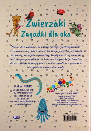 Zwierzaki. Zagadki dla oka [KSIĄŻKA]