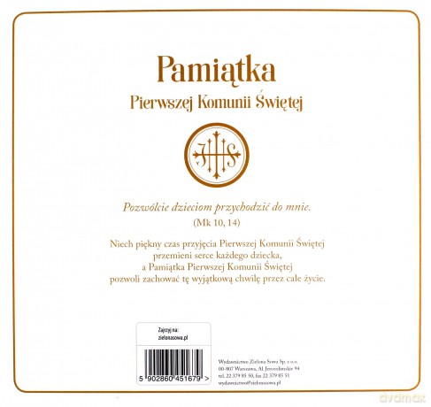Pamiątka Pierwszej Komunii Świętej + Biblia dla dzieci [KSIĄŻKA]