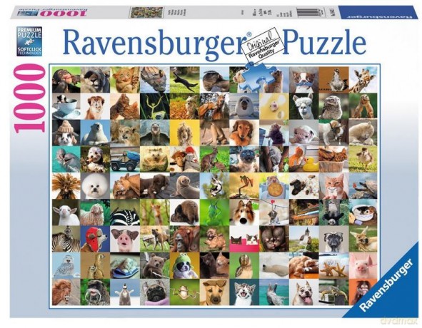 RAVENSBURGER 1000 el. 99 zabawnych zwierząt [PUZZLE]