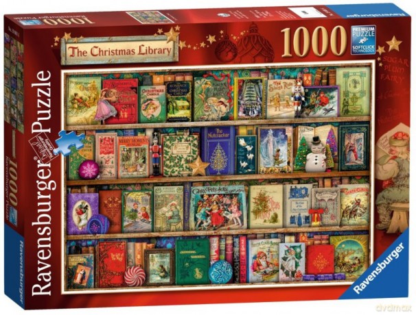 RAVENSBURGER 1000 el. Świąteczna Biblioteka [PUZZLE]