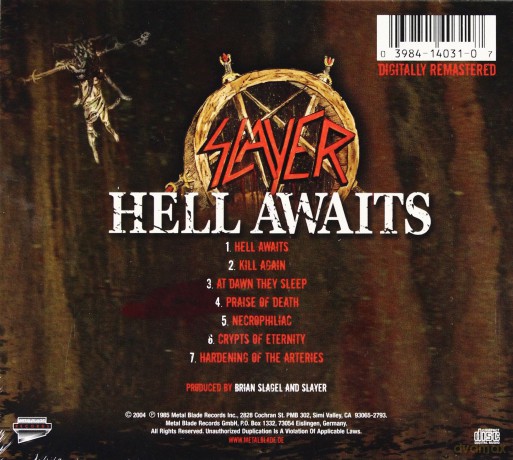 Slayer: Hell Awaits (digipack) [CD]