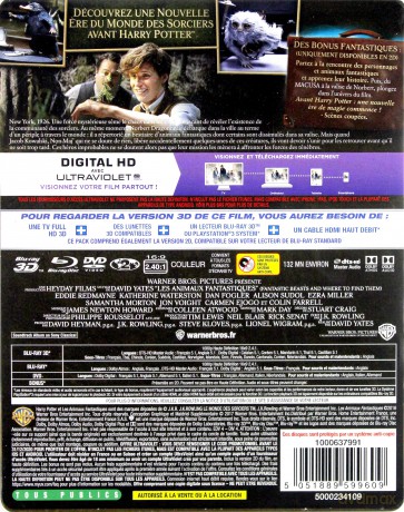 Fantastic Beasts and Where to Find Them (Fantastyczne zwierzęta i jak je znaleźć) (steelbook) [Blu-Ray 3D]+[Blu-Ray]