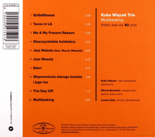Kuba Więcek Trio: Multitasking (Polish Jazz vol. 82) [CD]