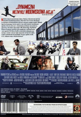 Mission: Impossible 6 - Fallout [DVD]