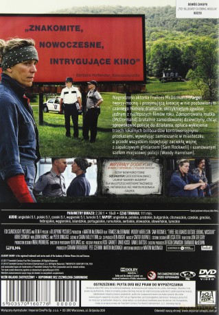 Trzy billboardy za Ebbing, Missouri [DVD]